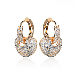 Oorbellen Zirkonia Hart Goud